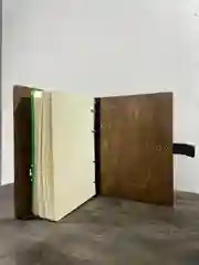 Блокнот из дерева и кожи, на кольцах, со сменным блоком, А5, на кнопке, ручной работы