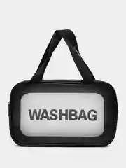 Черный сумка-косметичка органайзер Washbag для бассейнов, душа, лекарств (водонепроницаемая)