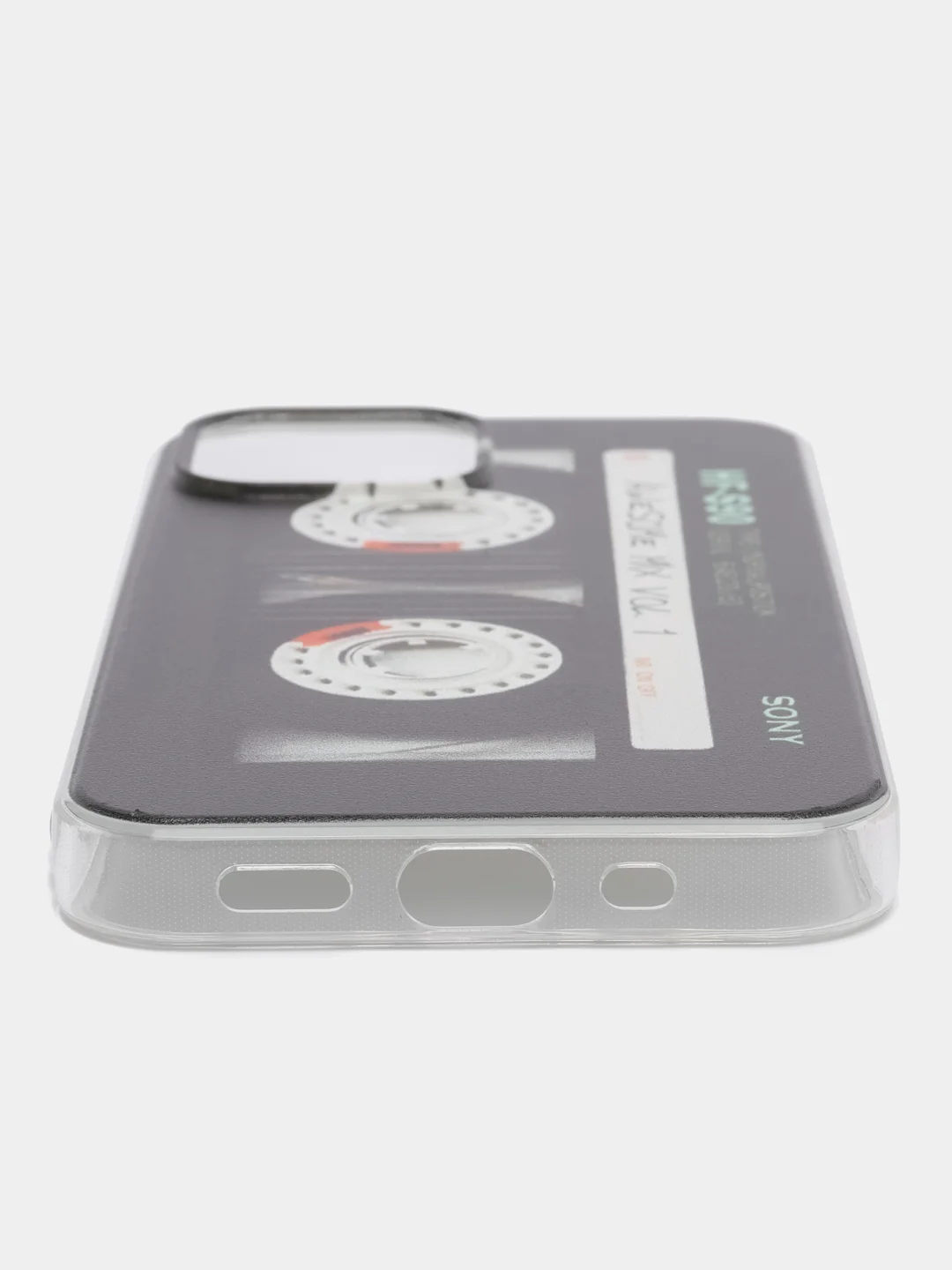 Хром силиконовый чехол на iPhone 13 mini / Айфон 13 mini, с рисунком, защита камеры