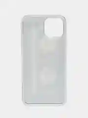 Хром силиконовый чехол на iPhone 13 mini / Айфон 13 mini, с рисунком, защита камеры