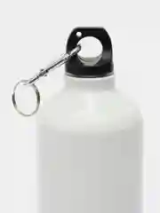 Белый фляжка металлическая, бутылка для воды