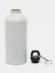 Белый фляжка металлическая, бутылка для воды