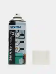 Белый эмаль аэрозоль, универсальная, алкидная, VIXEN, RAL 9003, белая, 520 мл