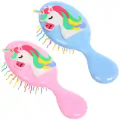 Мятный расчёска массажная детская ,разноцветные зубчики, 13,8*6см