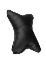 Подушка на подголовник "косточка" перфор.экокожа, 29x23 см, черная