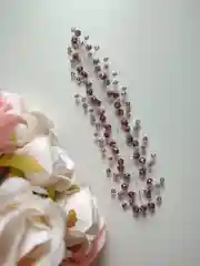Бордовый украшение на мусульманский платок веточка на Никах