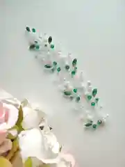 Зеленый украшение на мусульманский платок веточка на Никах