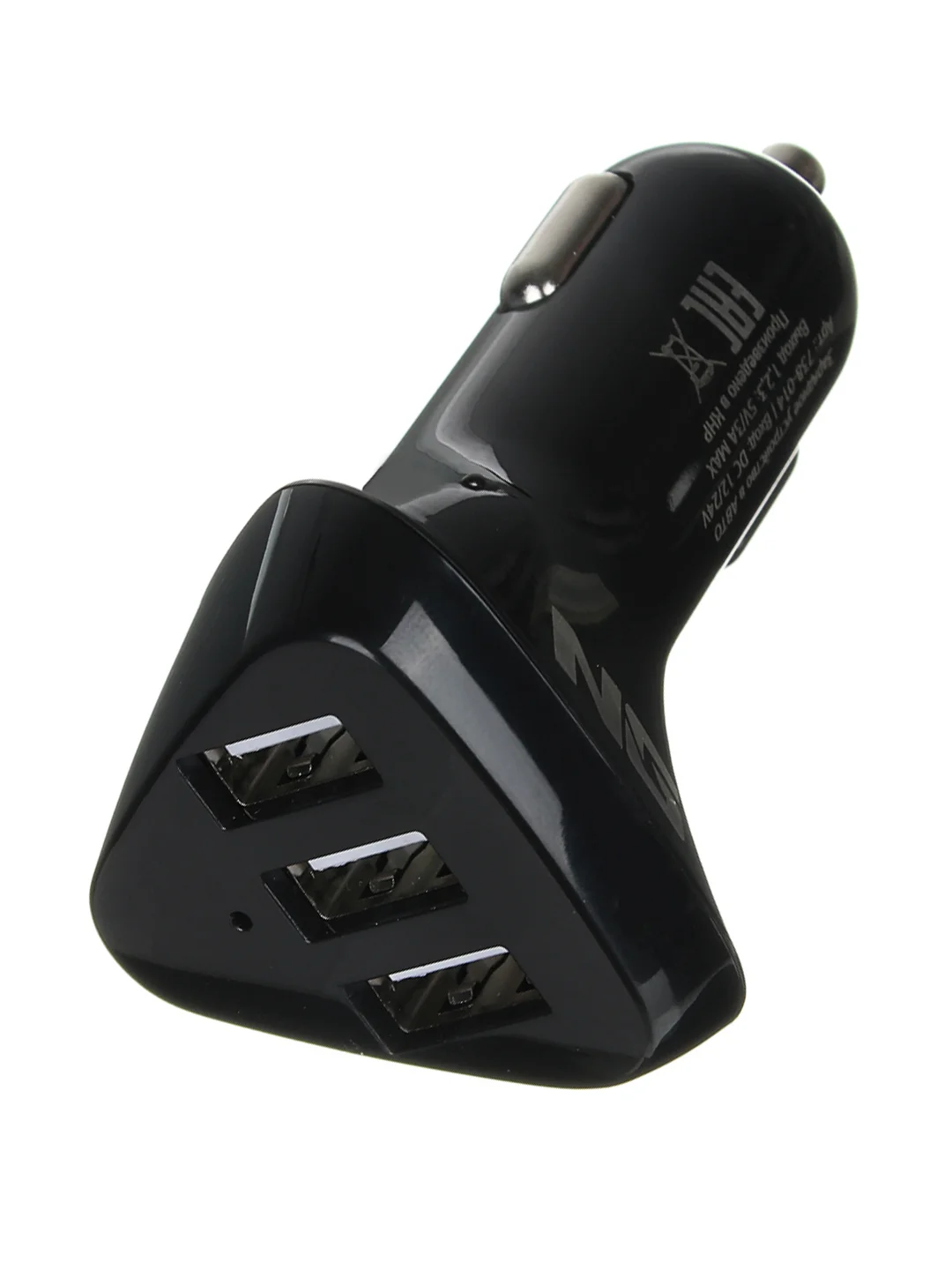Устройство зарядное автомобильное, 3xUSB, 3 A, 12/24 В