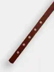 Бежевый ошейник для собак, одинарный, натуральная кожа