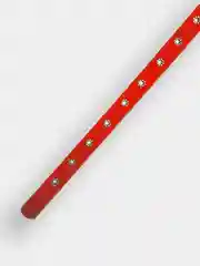 Ошейник кожаный, из натуральной кожи безразмерный с люверсами для мелких и средних пород