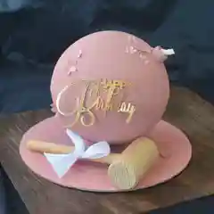 Топпер #Т23 "Happy Birthday" для украшения торта из зеркального акрила