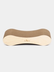 Cat Set "Когтеточка - лежанка Infinity WOOD" 55*23*13см, Когтеточка для кошек из картона