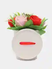 Алый букет из мыла,мыльных роз,подарочный набор, подарок учителю,коллеге