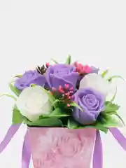 Фиолетовый букет из мыла,мыльных роз,подарочный набор, подарок учителю,коллеге