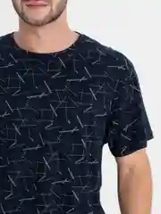 Индиго футболка мужская, хлопковая