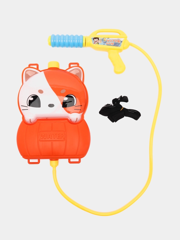 Водный пистолет с рюкзаком Кот, детская летняя водяная игрушка Baffy D0220