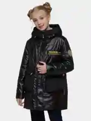 Черный куртка для девочки демисезонная