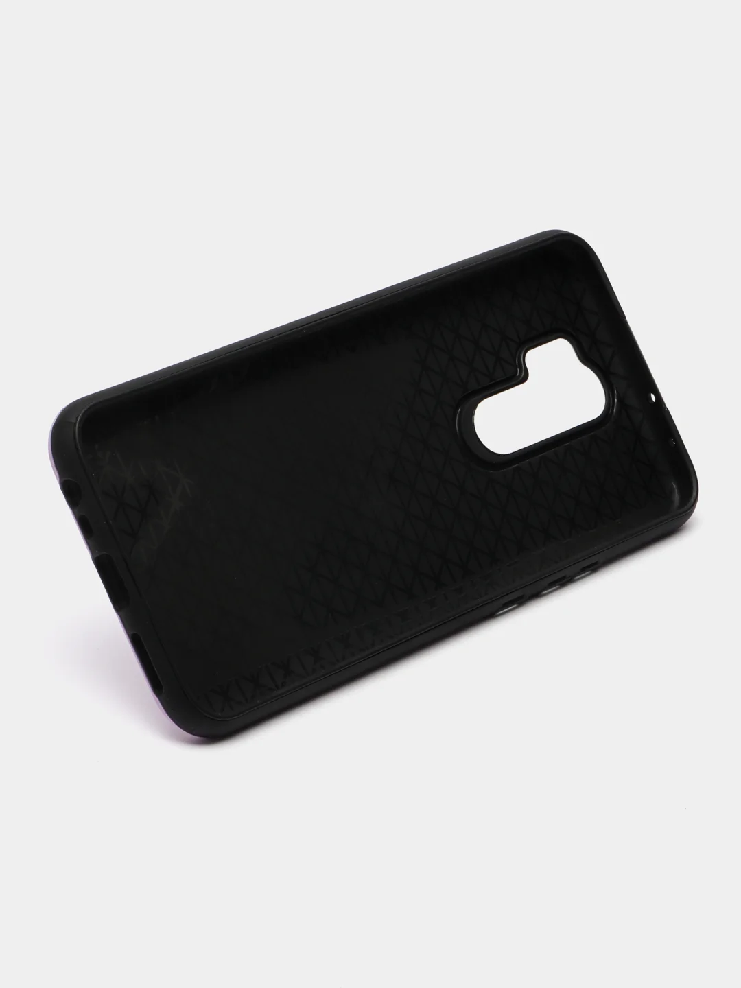 Аметистовый чехол противоударный с кольцом + подставка для Samsung A31 / A32 4G / Redmi 9