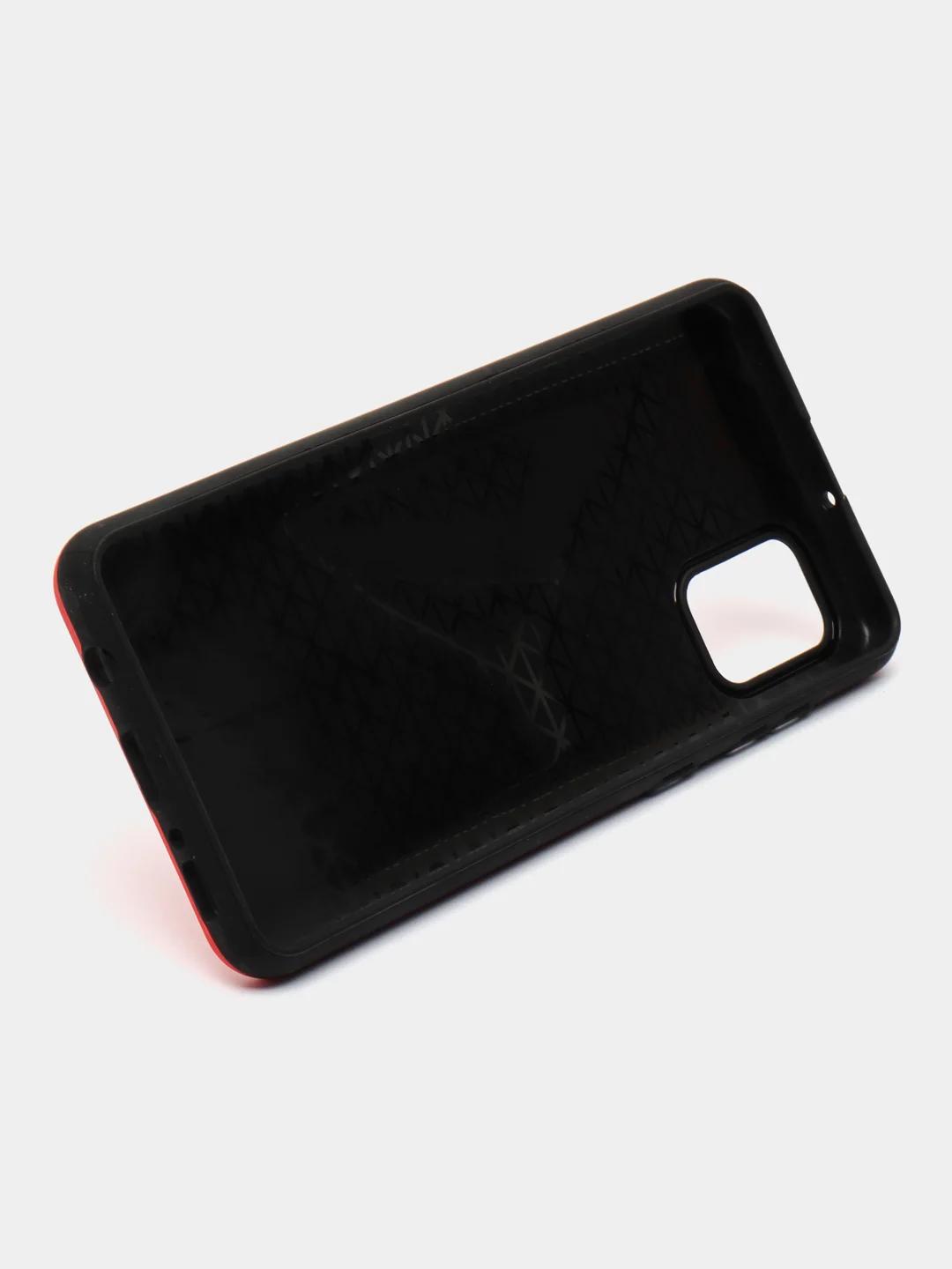 Красный чехол противоударный с кольцом + подставка для Samsung A31 / A32 4G / Redmi 9