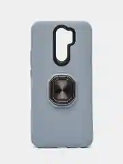 Серый чехол противоударный с кольцом + подставка для Samsung A31 / A32 4G / Redmi 9