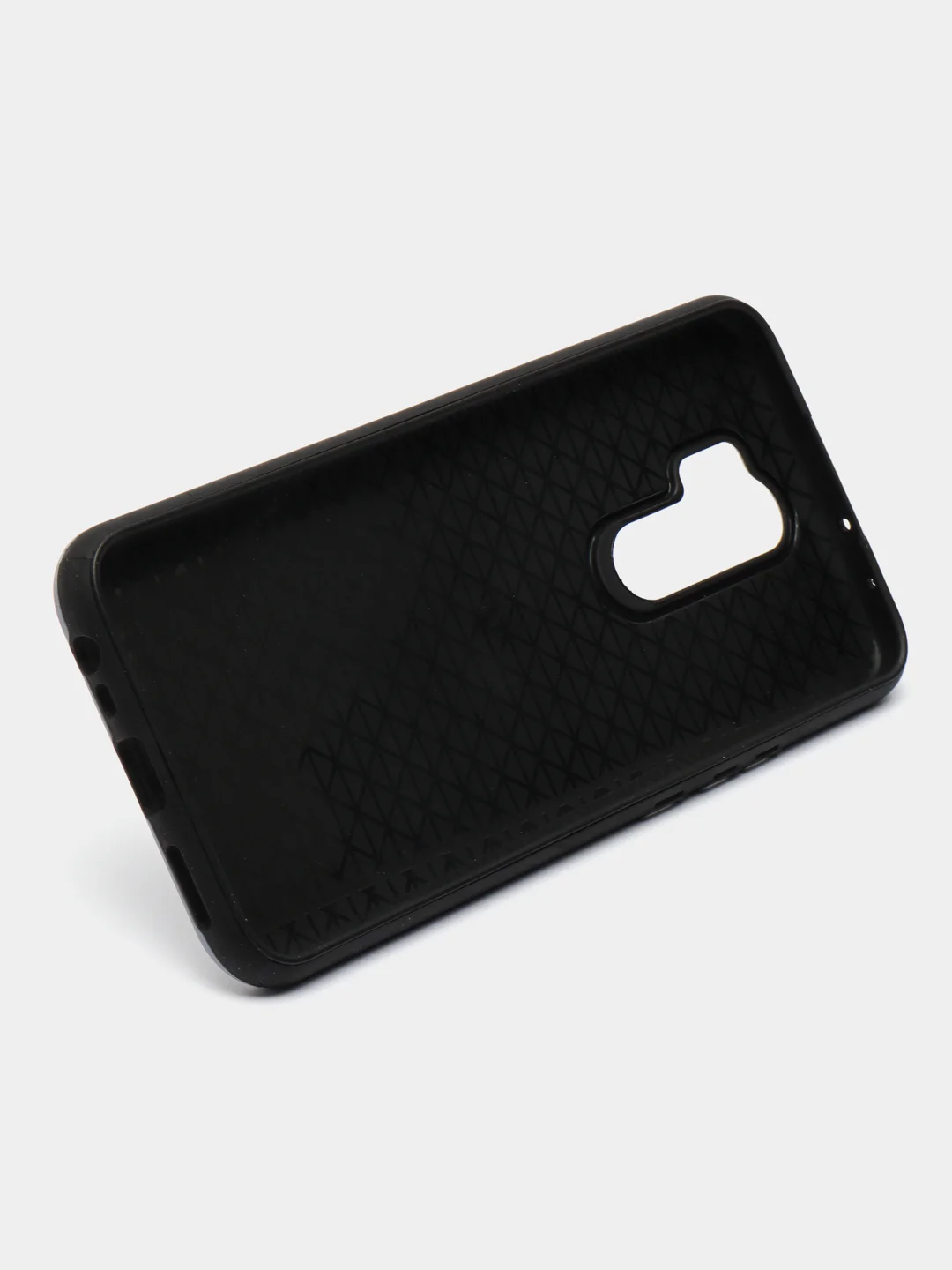 Серый чехол противоударный с кольцом + подставка для Samsung A31 / A32 4G / Redmi 9