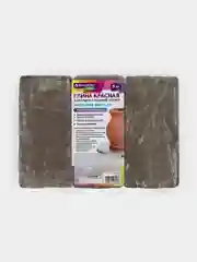 Глина для лепки 3 кг красная, готовая, размачиваемая, Brauberg Hobby