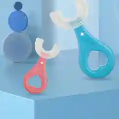 Зубная щетка детская 2-12 лет U-образная силиконовая
