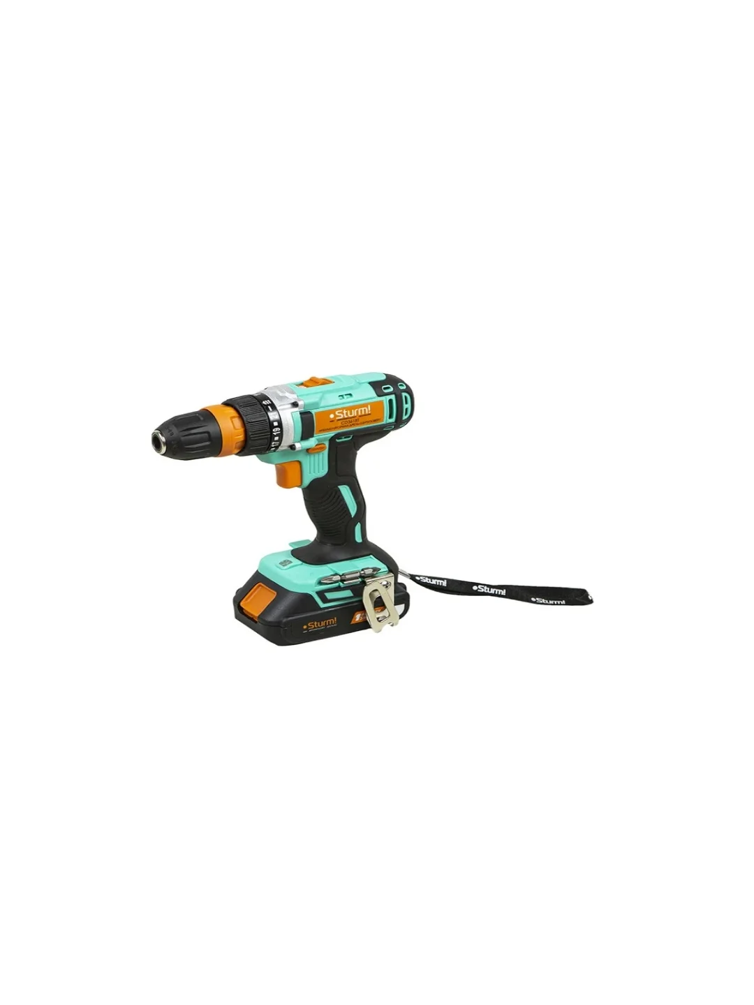 Дрель аккумуляторная Sturm! CD3618T 18 В, 1BatterySystem, 2 акк. 2,0Ач, кейс
