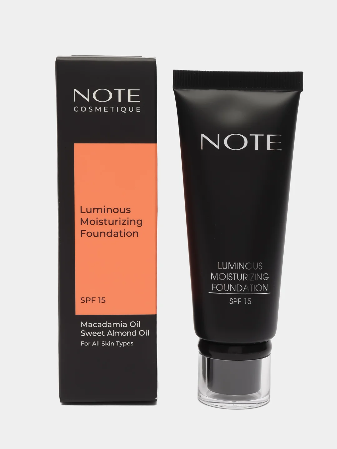 Слоновая кость тональная основа NOTE Cosmetique luminous moisturizing увлажняющая с эффектом сияния