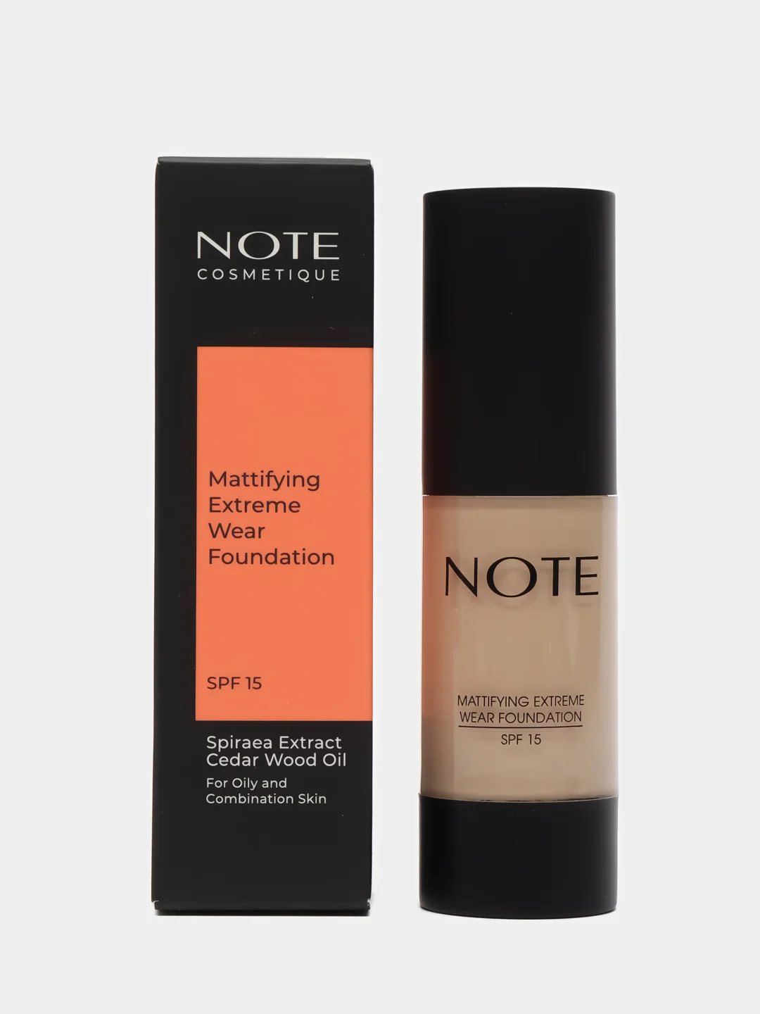 Слоновая кость тональная основа NOTE Cosmetique mattifying extreme wear стойкая с матирующим эффектом