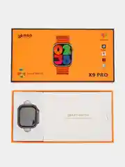 Розовый умные смарт-часы Smart Watch 9 серии "Премиум" 2024 45/41 мм