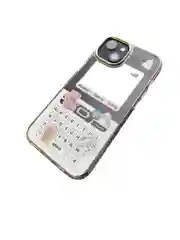 Чехол на телефон iPhone с зеркалом в виде кнопочного телефона