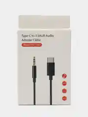 Aux кабель аудиокабель переходник AUX Type-C / Jack 3,5 мм / TYPE-C Jack 3,5