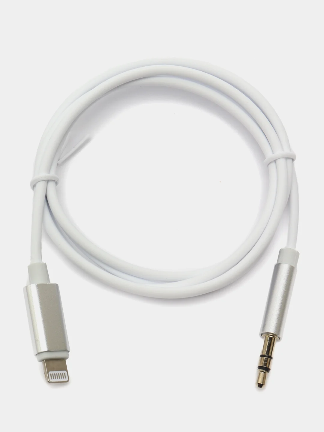 Аудиокабель iPhone /Айфон Lightning на 3,5 мм Aux белый, для наушников, колонок