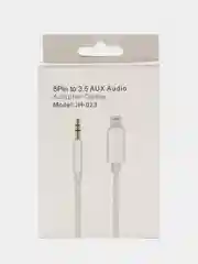 Аудиокабель iPhone /Айфон Lightning на 3,5 мм Aux белый, для наушников, колонок