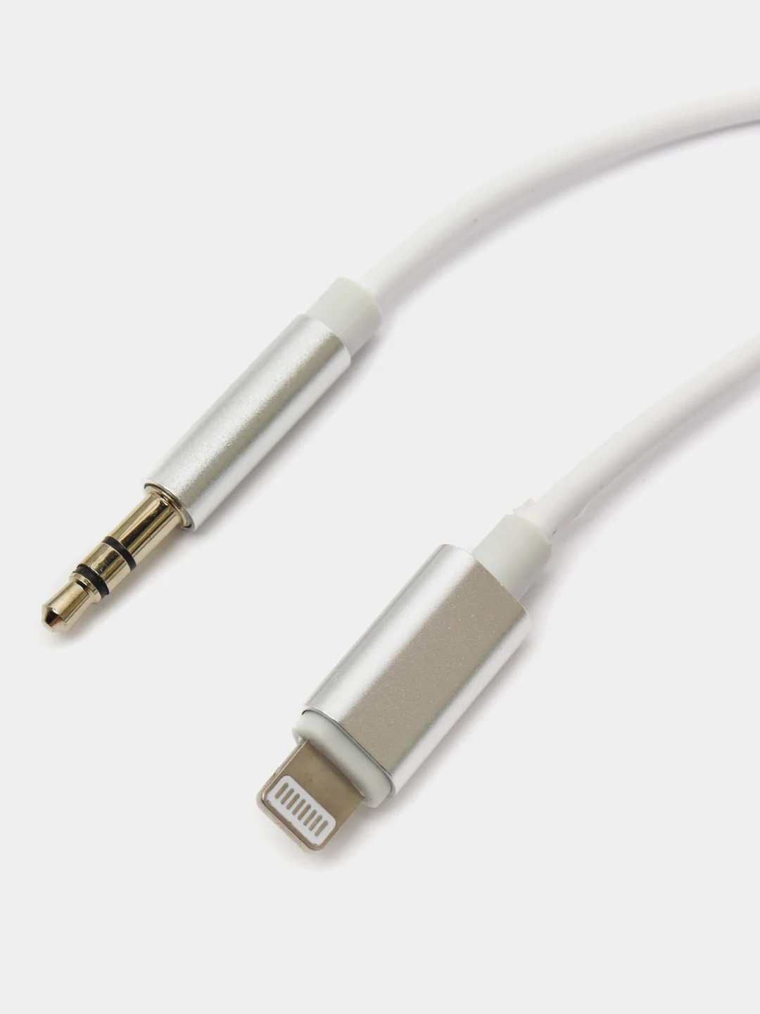 Аудиокабель iPhone /Айфон Lightning на 3,5 мм Aux белый, для наушников, колонок