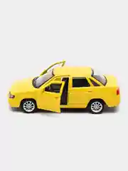Желтый металлическая коллекционная машинка Lada (ВАЗ) 2110