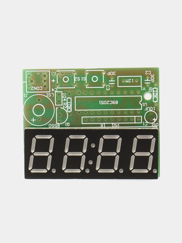 Радиоконструктор Электронные часы на at89c2051 3-6VDC