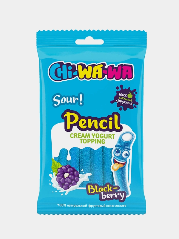 Мармелад CHI-WA-WA Карандаш, ЕЖЕВИКА, кислый, 80г