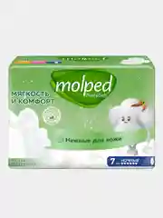 Женские гигиенические прокладки Molped Pure & Soft, ночные, 7 штук