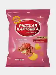 Чипсы Русская картошка со вкусом Камчатский краб, 140г