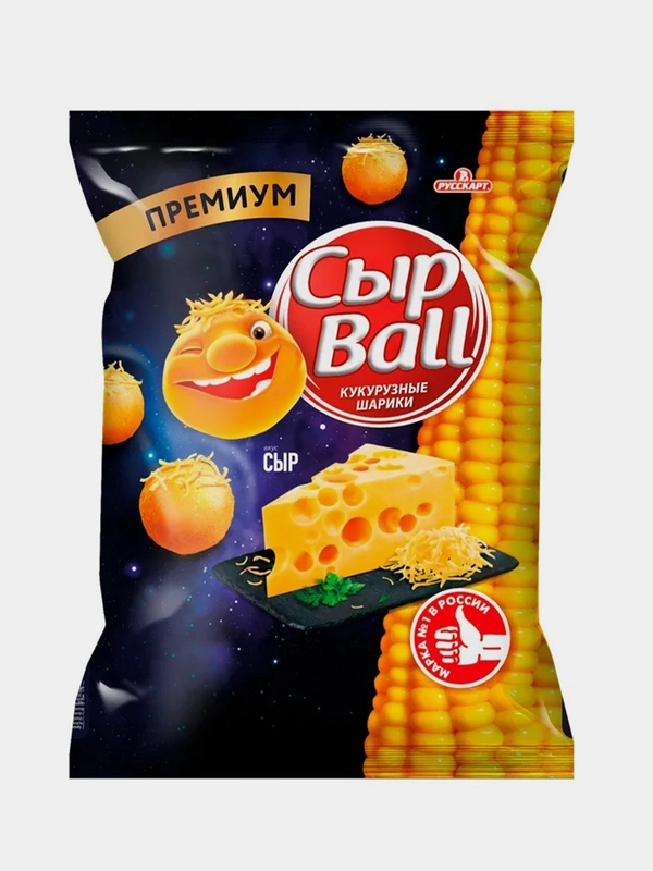 Кукурузные шарики СырBall со вкусом Сыр, 140г