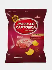 Чипсы Русская картошка со вкусом Бекона, 80г