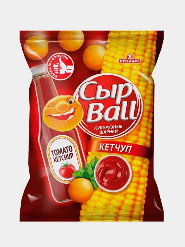 Кукурузные шарики СырBall со вкусом Кетчуп, 140г