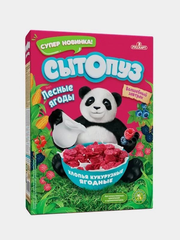 Кукурузные хлопья Сытопуз со вкусом Лесные ягоды, 180г