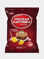 Чипсы Русская картошка со вкусом Холодец с хреном, 105г