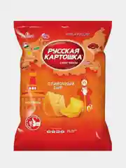 Чипсы Русская картошка Вкусы России со вкусом Сливочный сыр, 105г