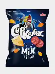 Кукурузные снеки Сырколбас со вкусом Микс сыр и колбаса, 80г