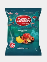 Чипсы Русская картошка Вкусы России со вкусом Камчатский краб, 105г