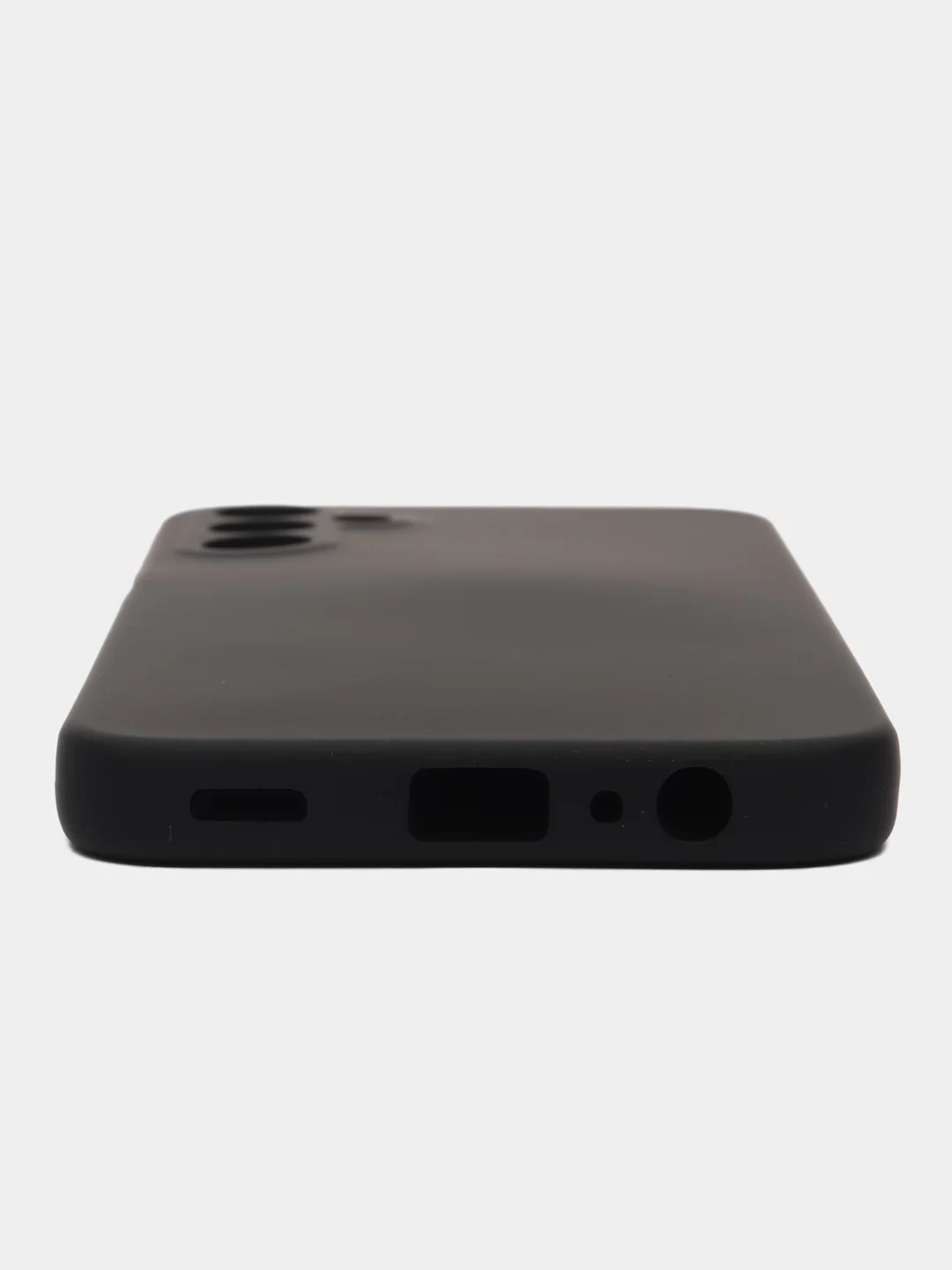 Угольный чехол Silicone Cover для Samsung Galaxy A15 (Самсунг Галакси А15), силиконовый